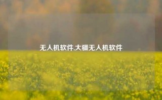 无人机软件,大疆无人机软件