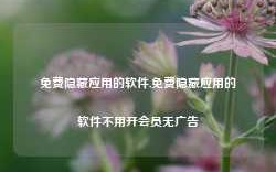 免费隐藏应用的软件,免费隐藏应用的软件不用开会员无广告