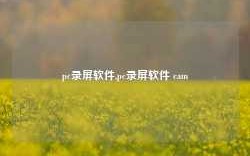 pc录屏软件,pc录屏软件 cam