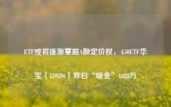 ETF或将逐渐掌握A股定价权，A50ETF华宝（159596）昨日“吸金”1682万