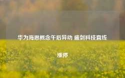 华为海思概念午后异动 盛剑科技直线涨停