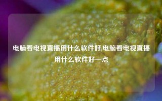 电脑看电视直播用什么软件好,电脑看电视直播用什么软件好一点