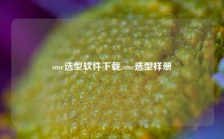 smc选型软件下载,smc选型样册