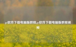 ps软件下载电脑版教程,ps软件下载电脑版教程视频