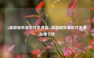 u盘数据恢复软件免费版,u盘数据恢复软件免费版哪个好