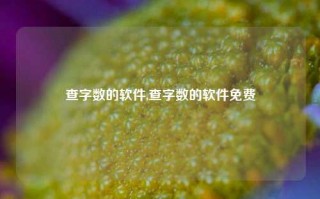 查字数的软件,查字数的软件免费