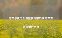 苹果手机怎么设置软件密码锁,苹果如何设置应用锁