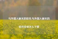 与外国人聊天的软件,与外国人聊天的软件安卓怎么下载-第1张图片-国津软件-十年只做一个产品!IT--系统,B--系统,IT--,ITIL！