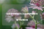 抖音视频剪辑软件,抖音视频剪辑软件哪个免费好用