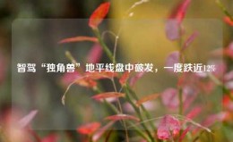 智驾“独角兽”地平线盘中破发，一度跌近12%