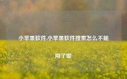 小苹果软件,小苹果软件搜索怎么不能用了呢