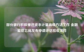 部分银行积极推进资本计量高级方法工作 金融监管总局发布申请评估验收条件