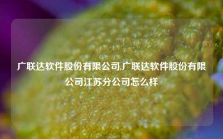 广联达软件股份有限公司,广联达软件股份有限公司江苏分公司怎么样