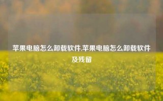 苹果电脑怎么卸载软件,苹果电脑怎么卸载软件及残留