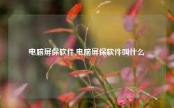 电脑屏保软件,电脑屏保软件叫什么