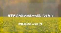 美零售销售数据略高于预期，汽车部门提振带动进入假日季