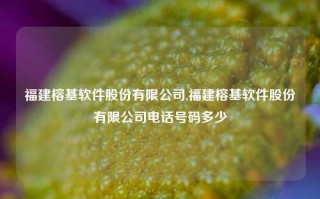 福建榕基软件股份有限公司,福建榕基软件股份有限公司电话号码多少