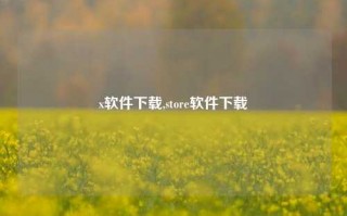 x软件下载,store软件下载