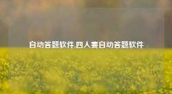 自动答题软件,四人赛自动答题软件