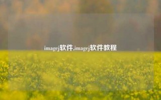 imagej软件,imagej软件教程