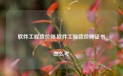 软件工程造价师,软件工程造价师证书怎么考