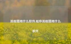 流程图用什么软件,程序流程图用什么软件