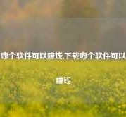 哪个软件可以赚钱,下载哪个软件可以赚钱