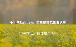 小牛电动(NIU.US)：第三季度总销量达到312,000单位，同比增长17.5%