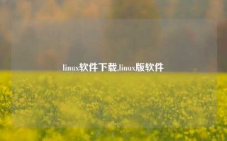 linux软件下载,linux版软件