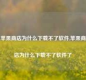 苹果商店为什么下载不了软件,苹果商店为什么下载不了软件了