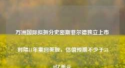 万洲国际拟拆分史密斯菲尔德独立上市 时隔11年重回美股，估值预期不少于53.8亿美元