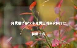 免费进销存软件,免费进销存软件排行榜前十名