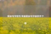 鼠标写字软件,电脑鼠标写字板软件下载