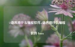 c语言用什么编程软件,c语言用什么编程软件 linux