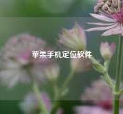 苹果手机定位软件