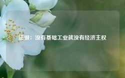 法报：没有基础工业就没有经济主权