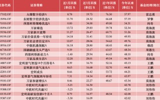 公募基金10月报：10月收官，谁是本轮行情最强“急先锋”！