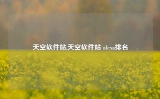 天空软件站,天空软件站 alexa排名