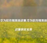 华为软件精英挑战赛,华为软件精英挑战赛获奖名单