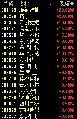 刚刚，A股罕见一幕，00、11、22、33......-第4张图片-国津软件-十年只做一个产品!IT--系统,B--系统,IT--,ITIL！